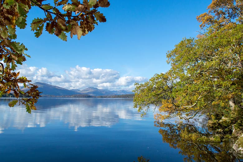 Beautiful autumn weather at Loch Lomond, Scotland, UK Beautiful autumn weather at Loch Lomond, Scotland, UK