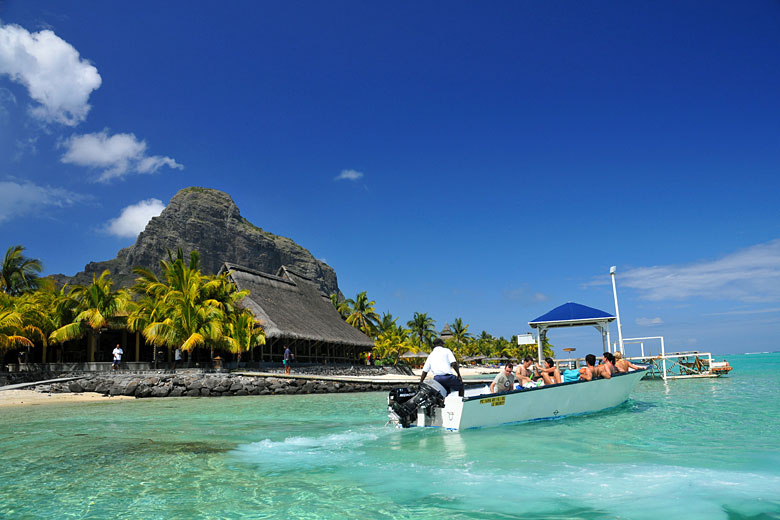 Boating day out from Le Morne, Mauritius