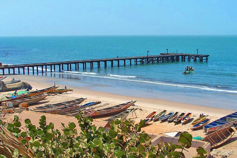 Boats on Bakau Beach, Gambia